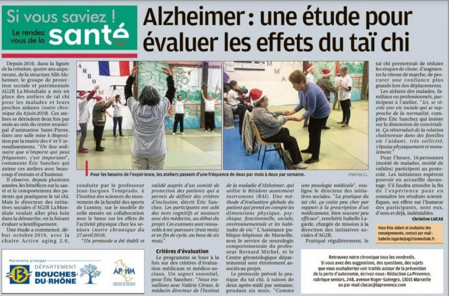 étude de nos pratiques et alzheimer